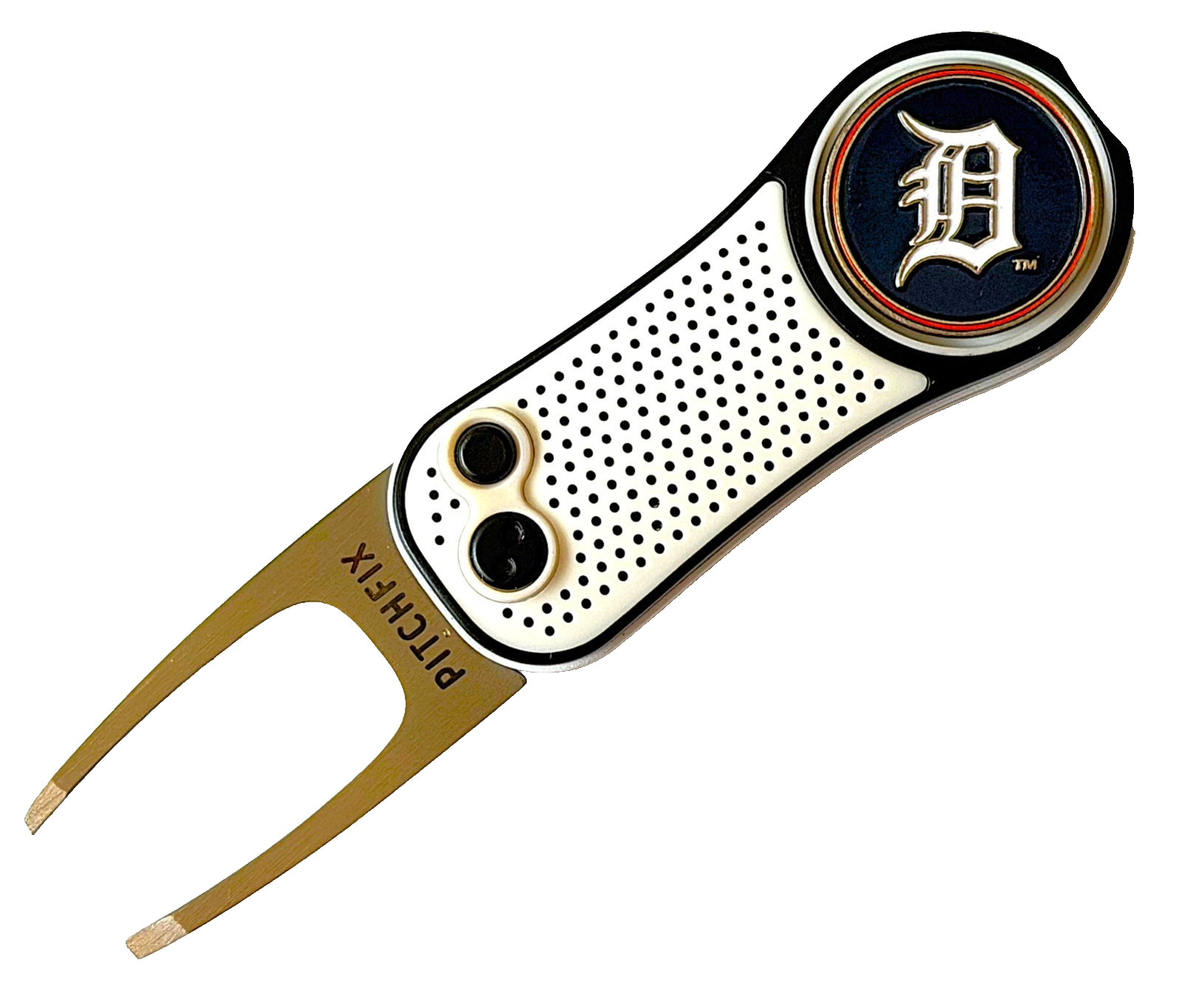 Detroit Tigers Pitchfix 3.0 Switchblade Divot Tool w/Golf Ball Marker