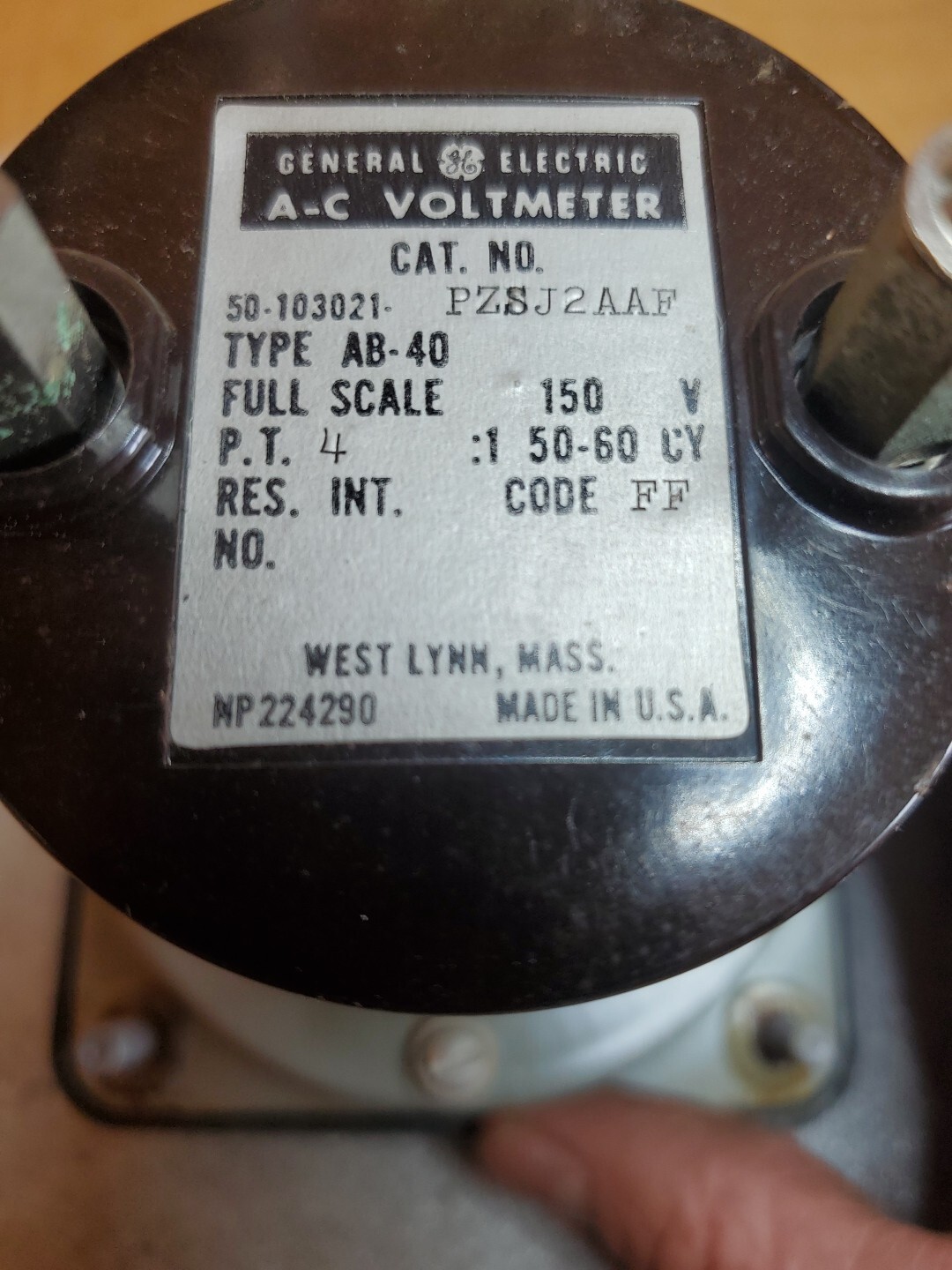 50-103021-PZSJ2AAF AC Volt Meter AB-40