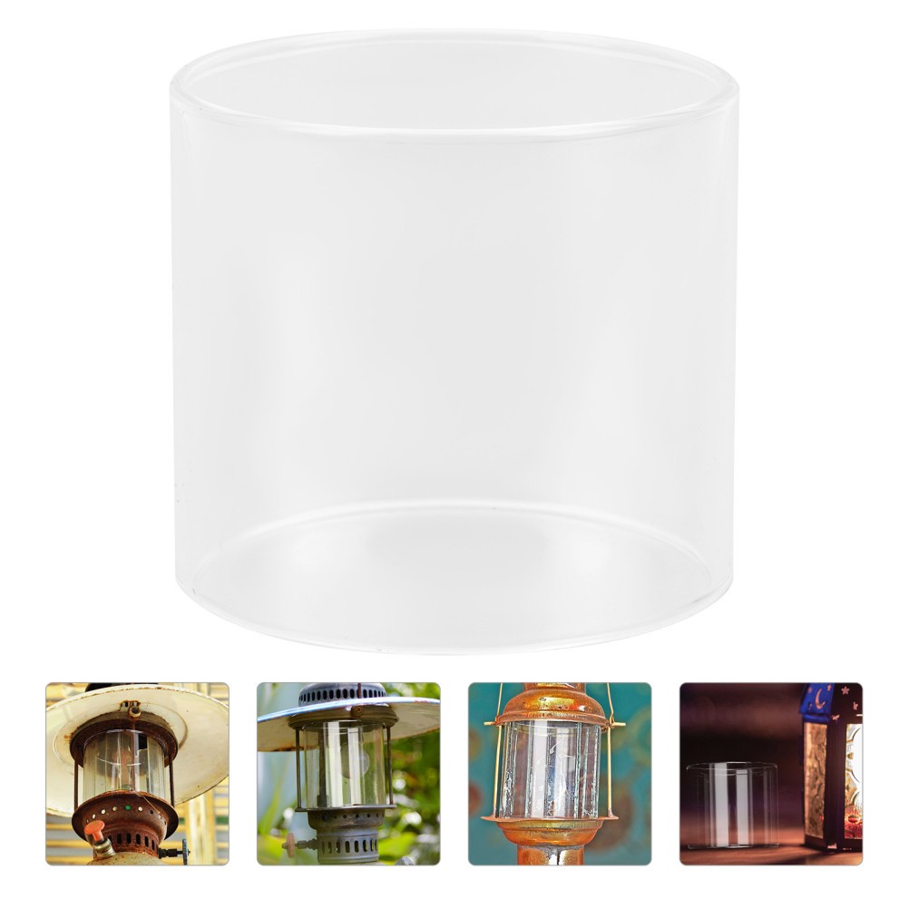 Camping Gas Lantern Glass Shade Outdoor Protector Cover Fits Lamps