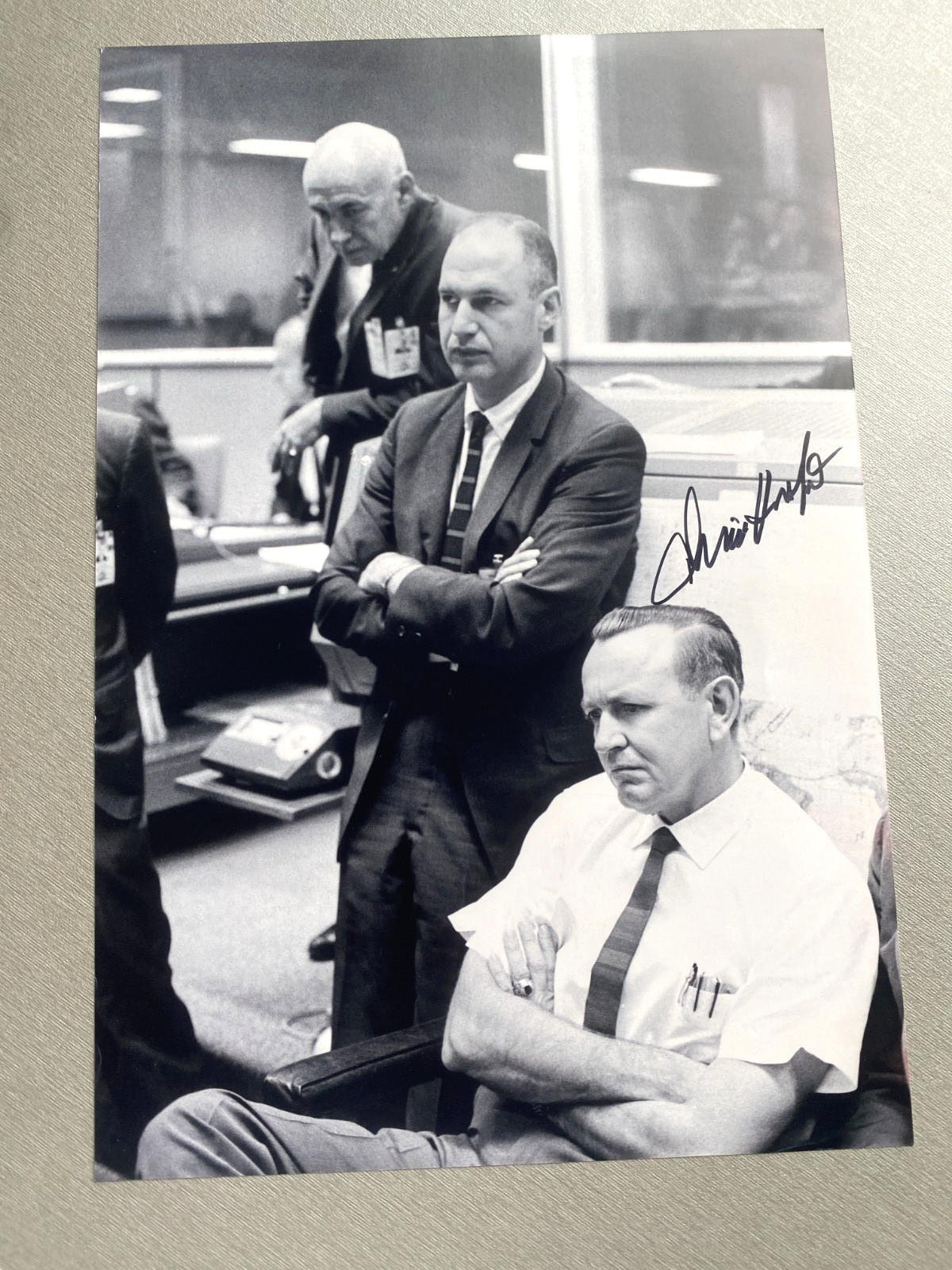 CHRISTOPHER KRAFT JR. (†2019) NASA Director Signed Photo 20x30 Autograph