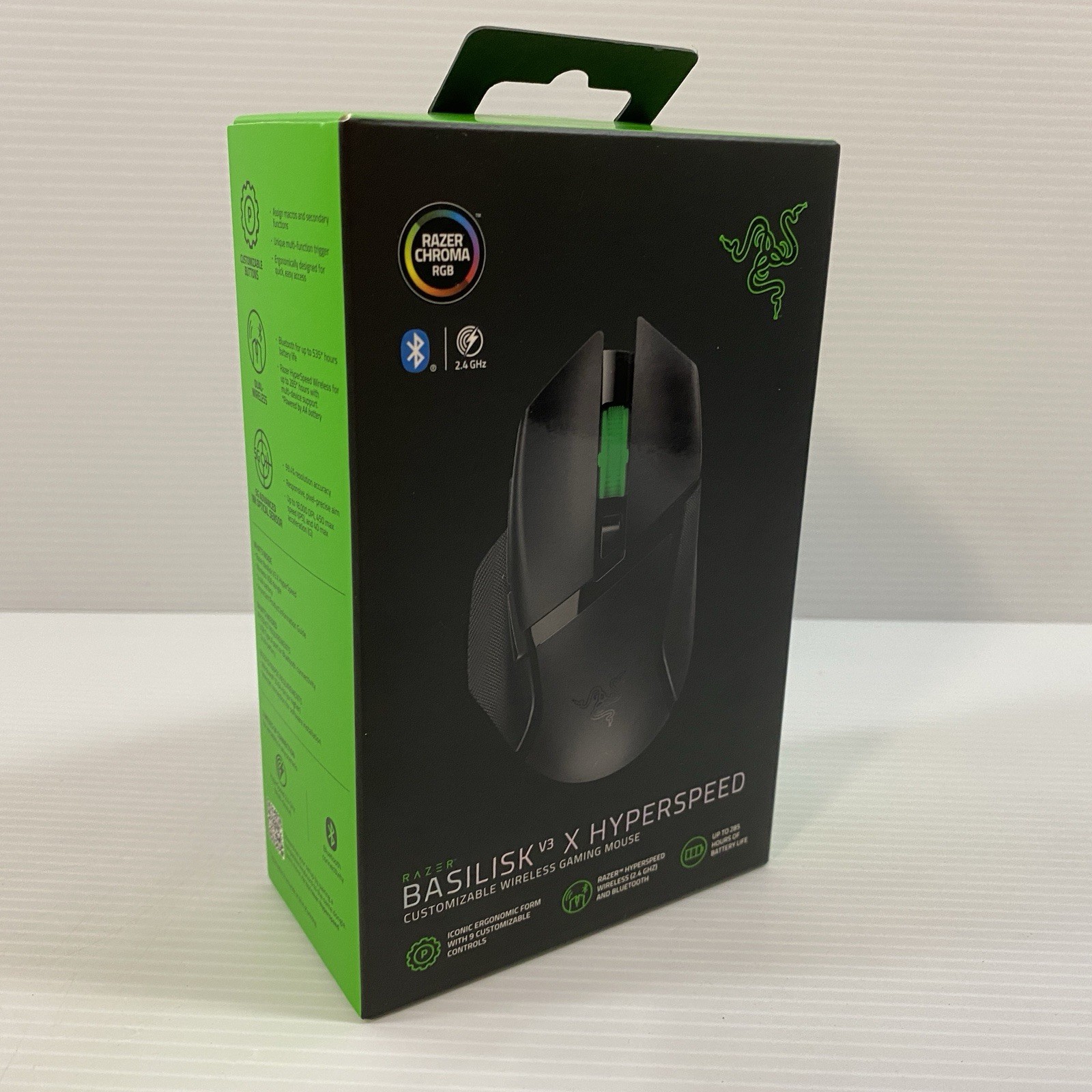 Razer Mouse Basilisk V3 X HyperSpeed Wireless Gaming Black RGB RZ01-0487 Sealed
