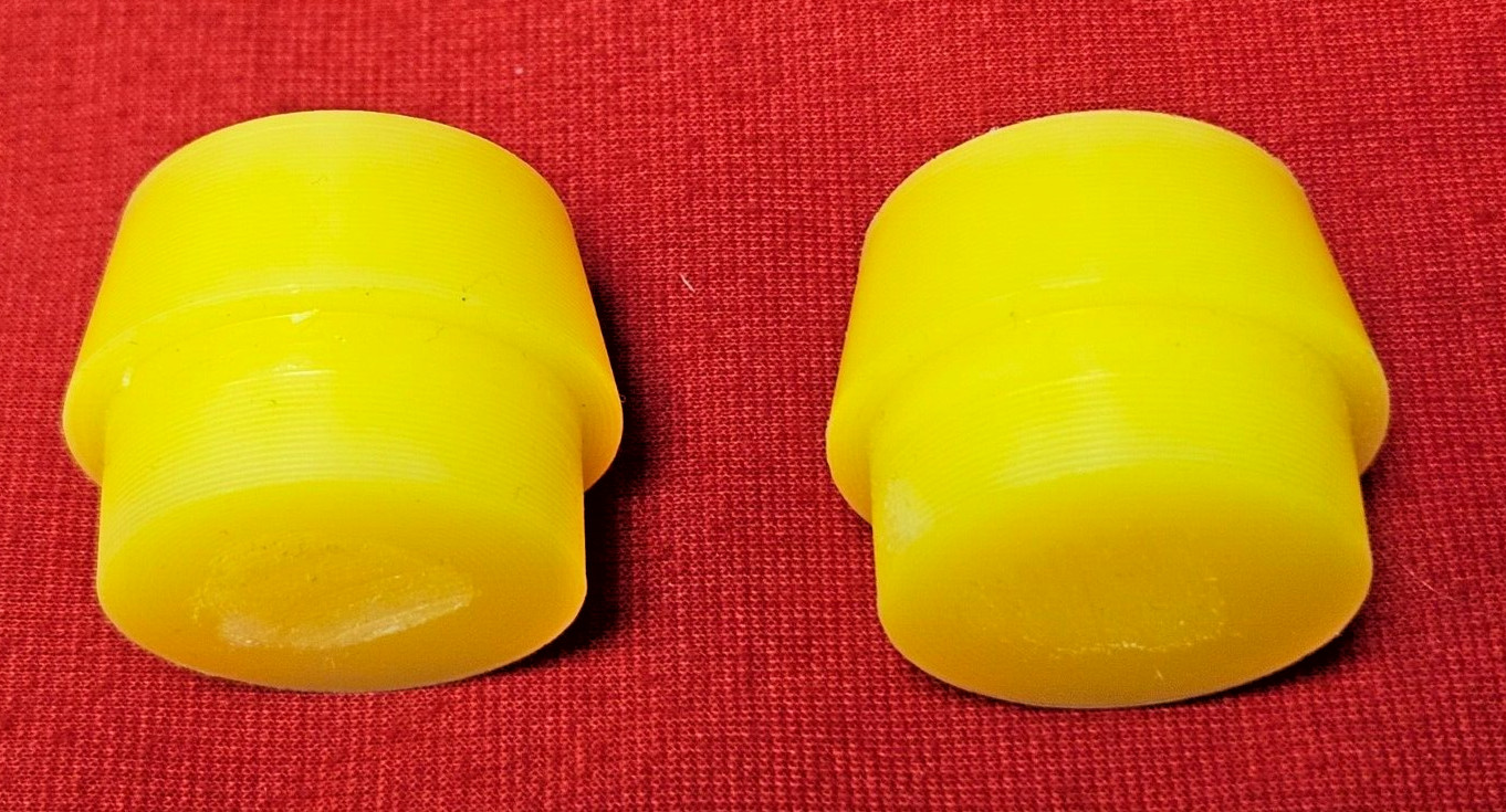 Garland Hammer 24001 Size 1 Nylon Face PAIR Gar-Dur UHMW PE Plastic 1-1/4" Dia.