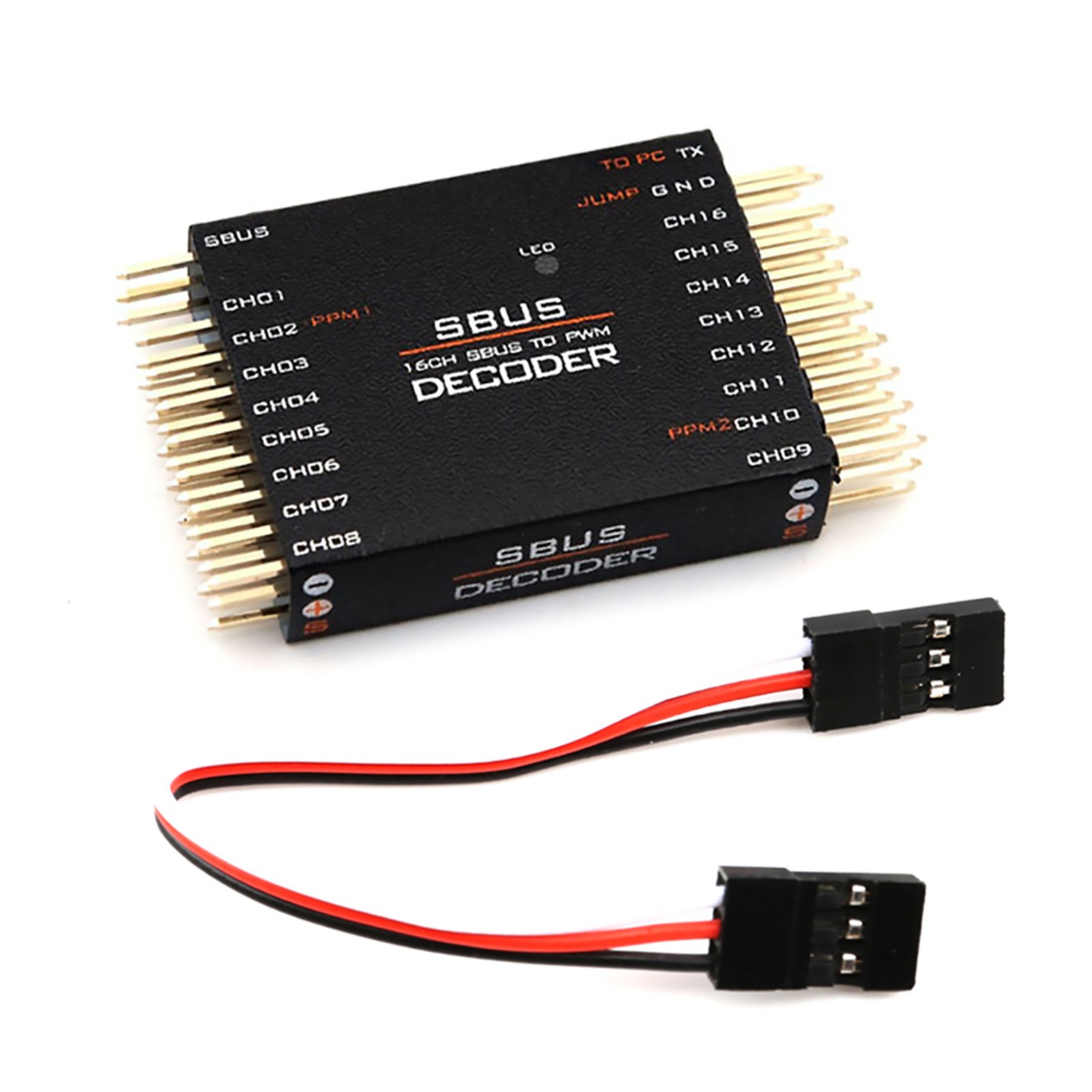 SBUS to PWM / PPM Decoder 16CH Compatible For Futaba For Frsky Transmitter