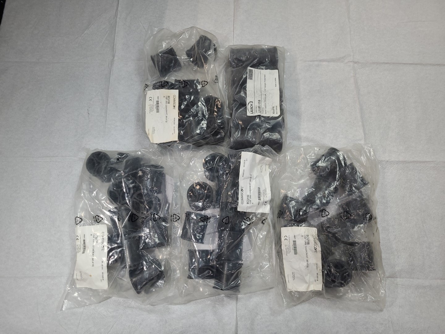 COMMSCOPE BCU158 Univ Barrel Cushion-1-5/8" Hanger-KIT OF 10-LOT OF 5 KITS
