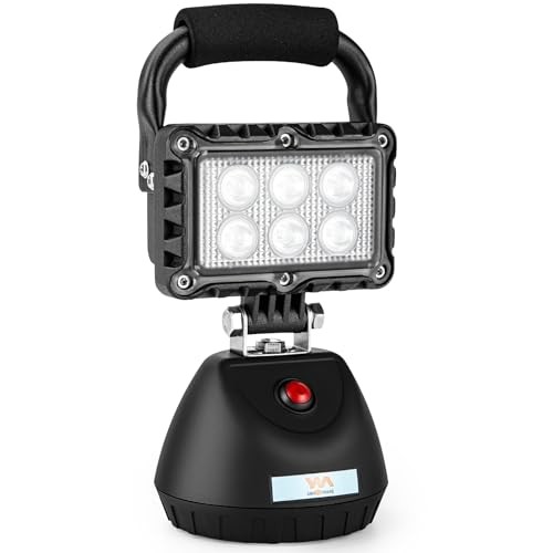 LED 18W Work Light 2400LM Aluminum Alloy Strong Magnetic Waterproof Black