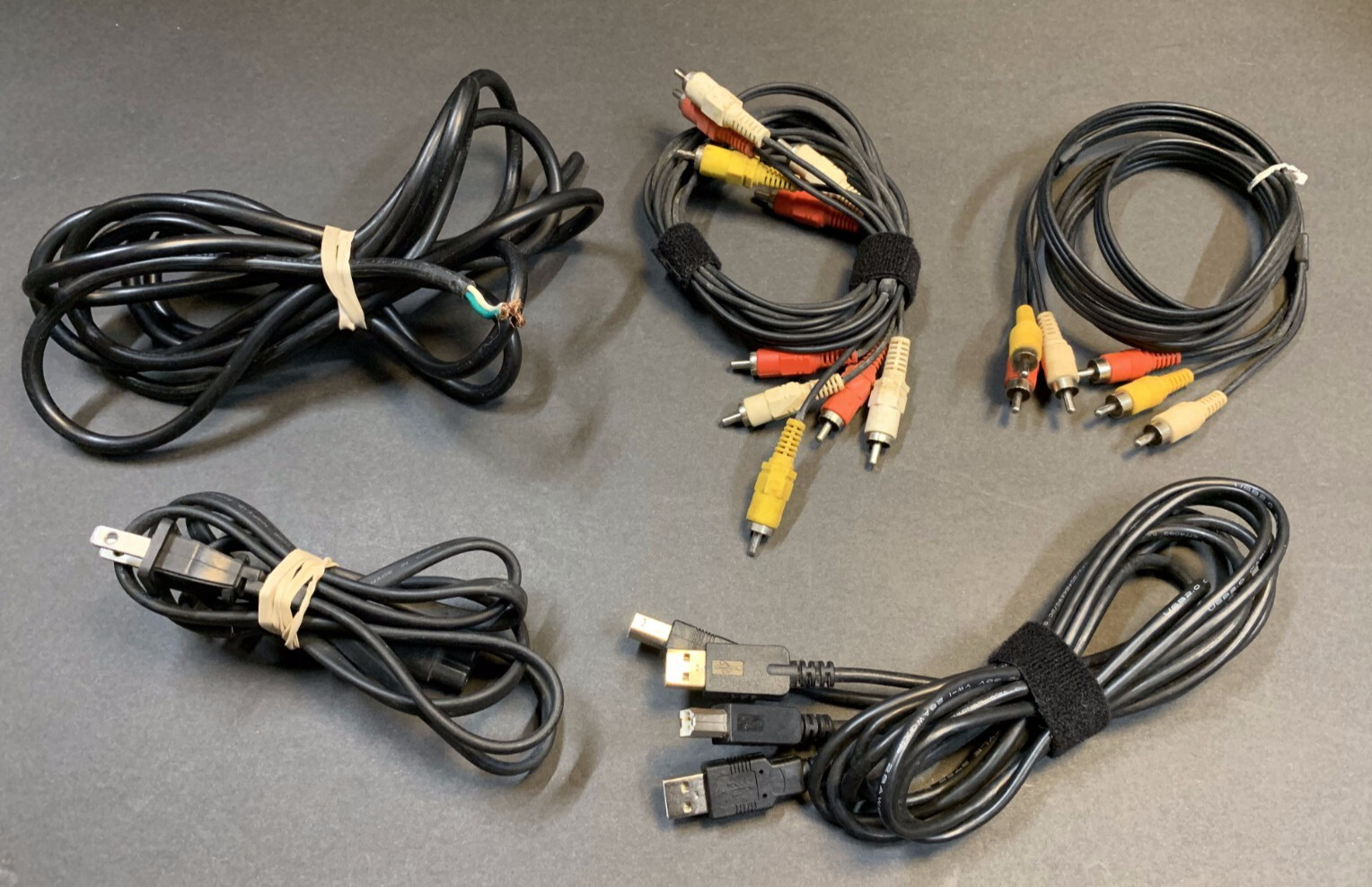 Computer and Video Game Cables and Cords UNTESTED