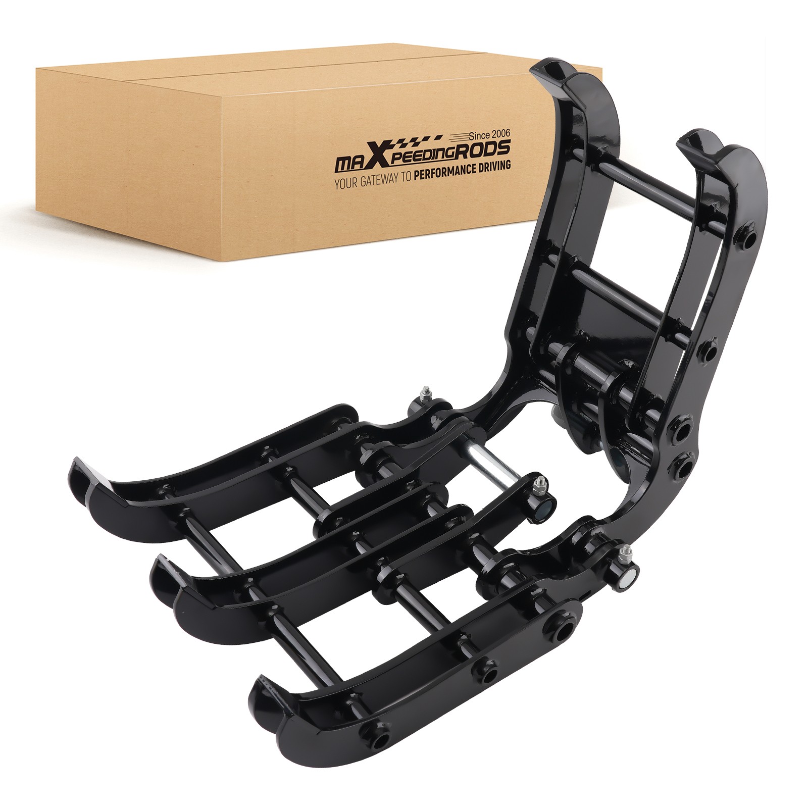 Black Steel Grapple for Mini Excavator 0.8-1.8T Powder Coated Surface