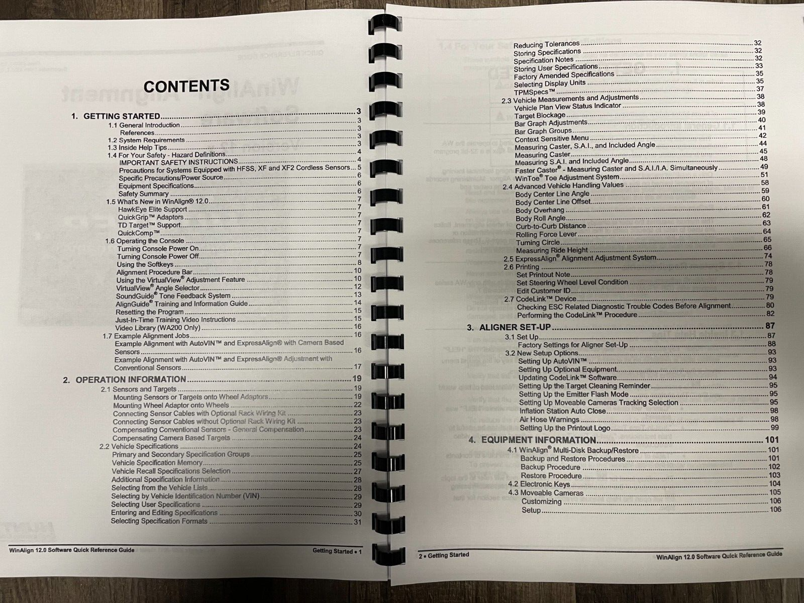 Hunter Engineering WinAlign Alignment Software Version 12.X Manual
