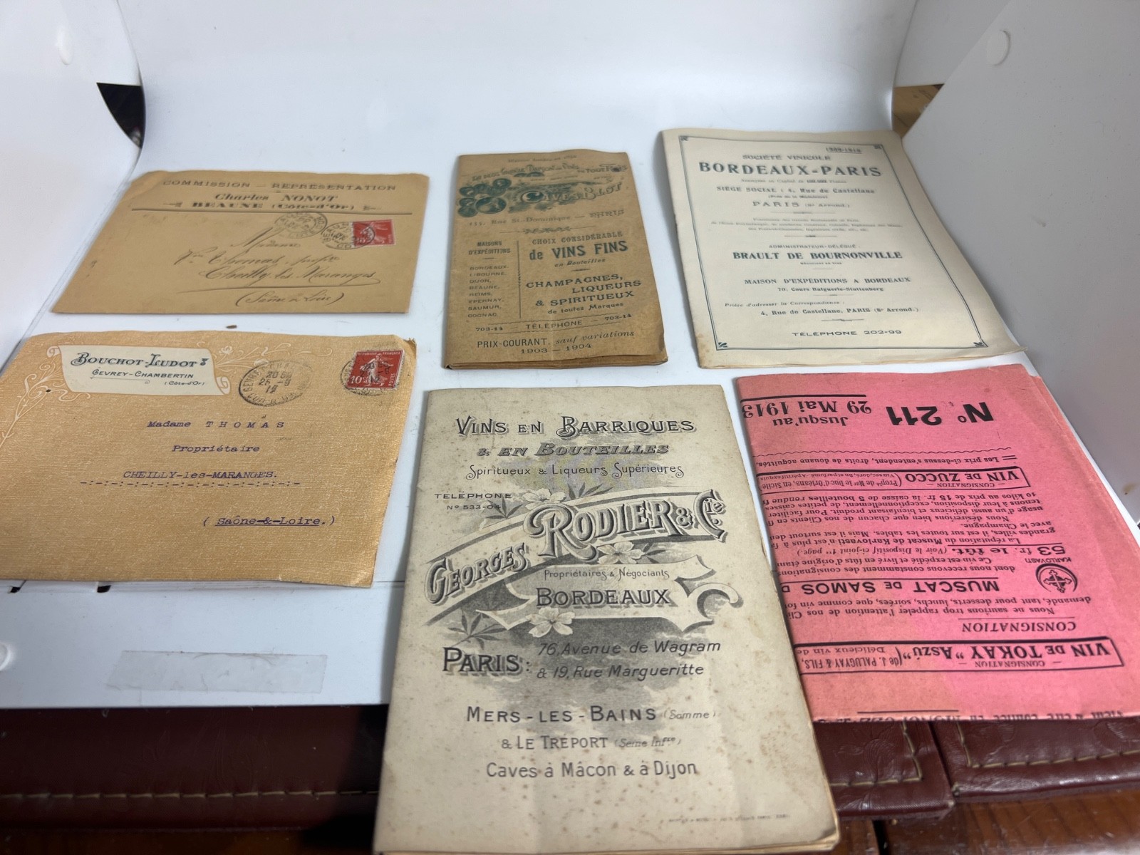 Rare Collection French Wine Champagne Georges Rodier 1899 Catalogs Bordeaux Look