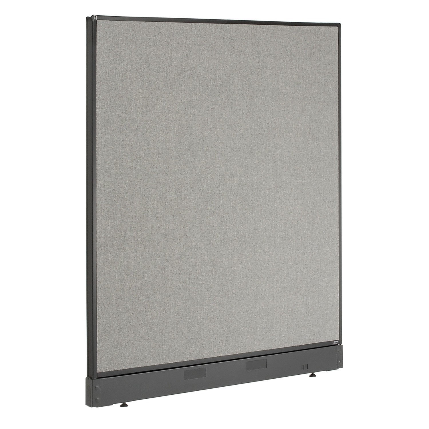 48-1/4"W x 46"H Non-Electric Office Partition Panel with Raceway Gray