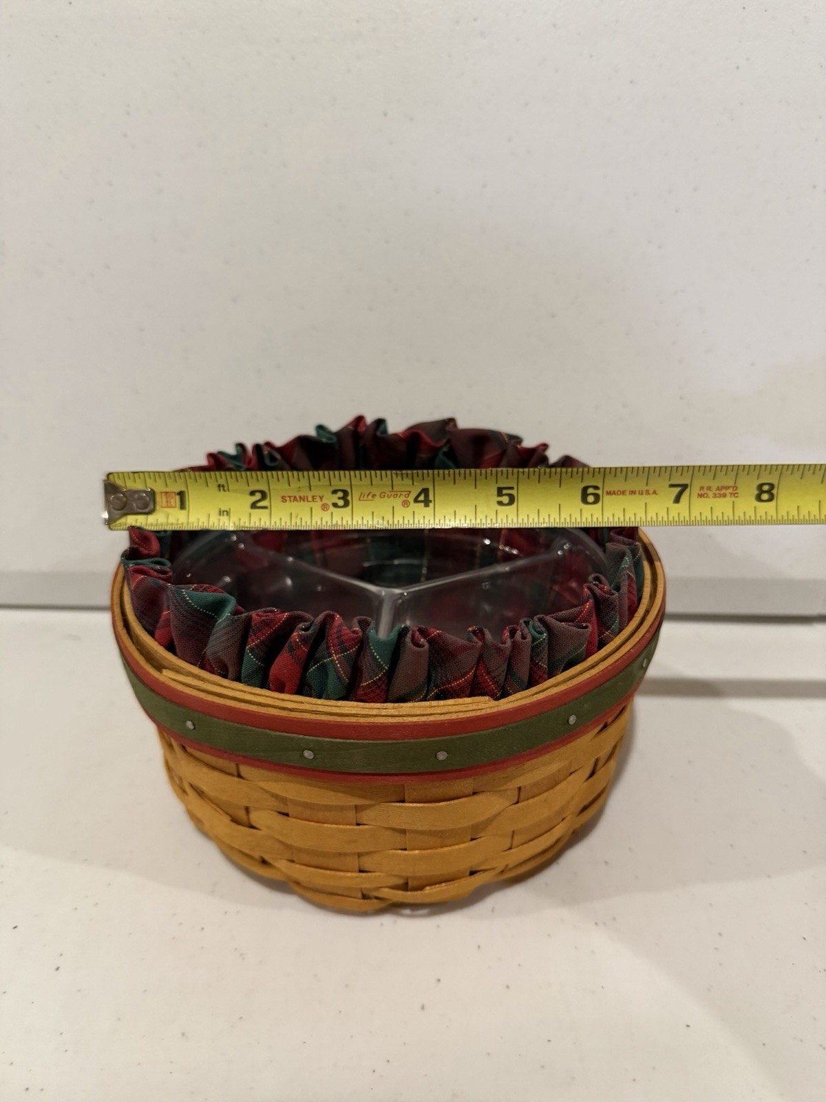 Longaberger Wrought Iron Small Snowman Stand w/ 2 Baskets, Liners, Protectors