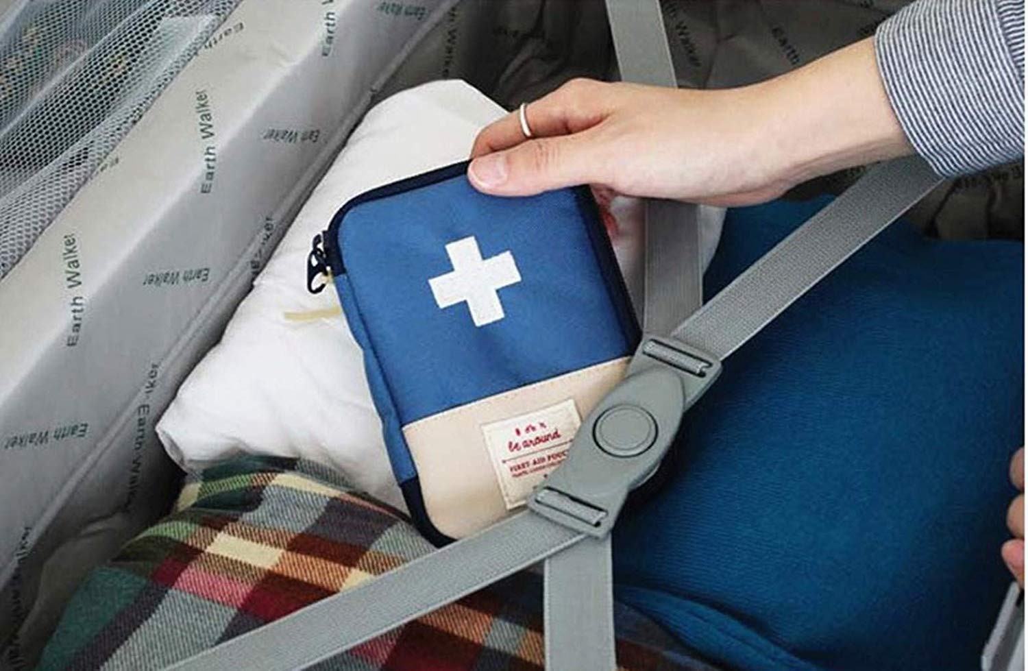 2 Packs Mini First Aid Bags for Outdoor Camping & Travel - 7x5 Inch