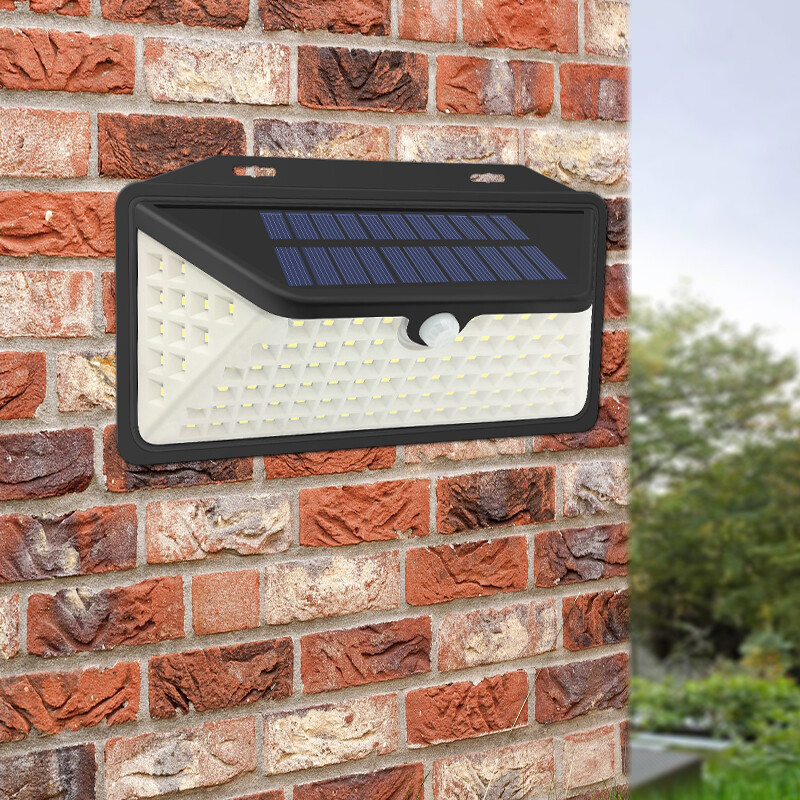 Lanterna a parete solare con illuminazione a LED e rilevamento del movimento RR-
