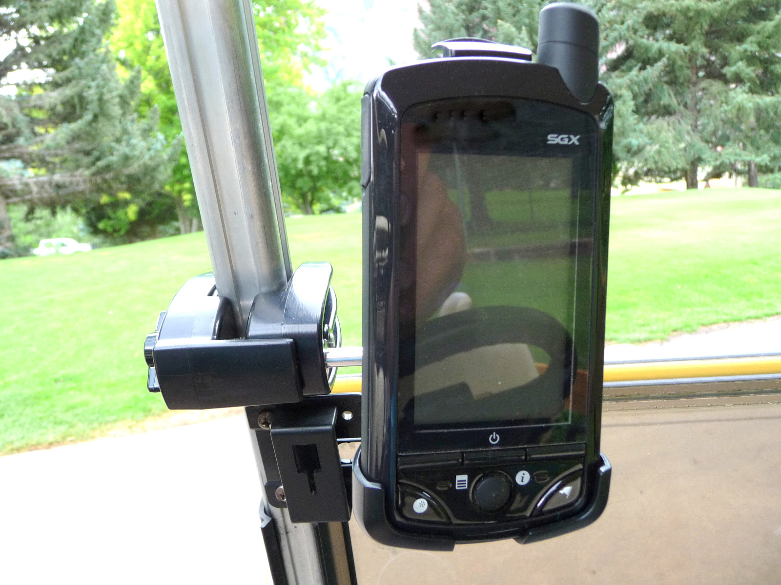 Golf Cart Mount 4 Sonocaddie Stop Using the Cup Holder!