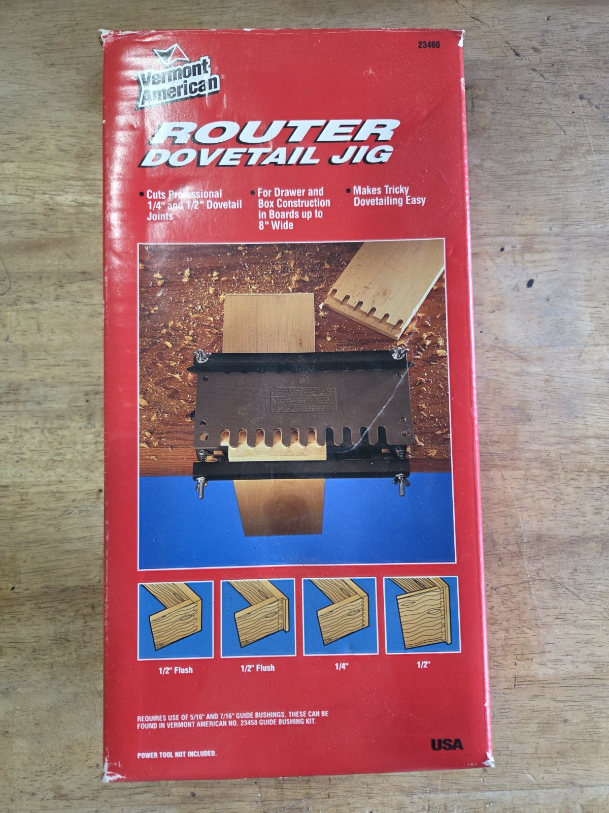 Vermont American Router Dovetail Jig 23460 NOS USA 1/4” 1/2” Box Joint Woodwork