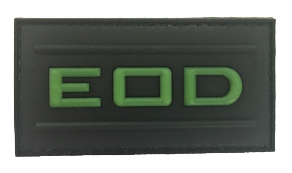 EOD Glow In Dark Ordnance PVC Patch (Recon SEAL Special Forces Topgun IED) 41