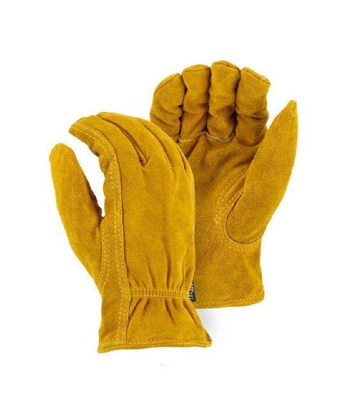 2 Pair of Extra Large Majestic Lined Cowhide Drivers Gloves 1513T XL