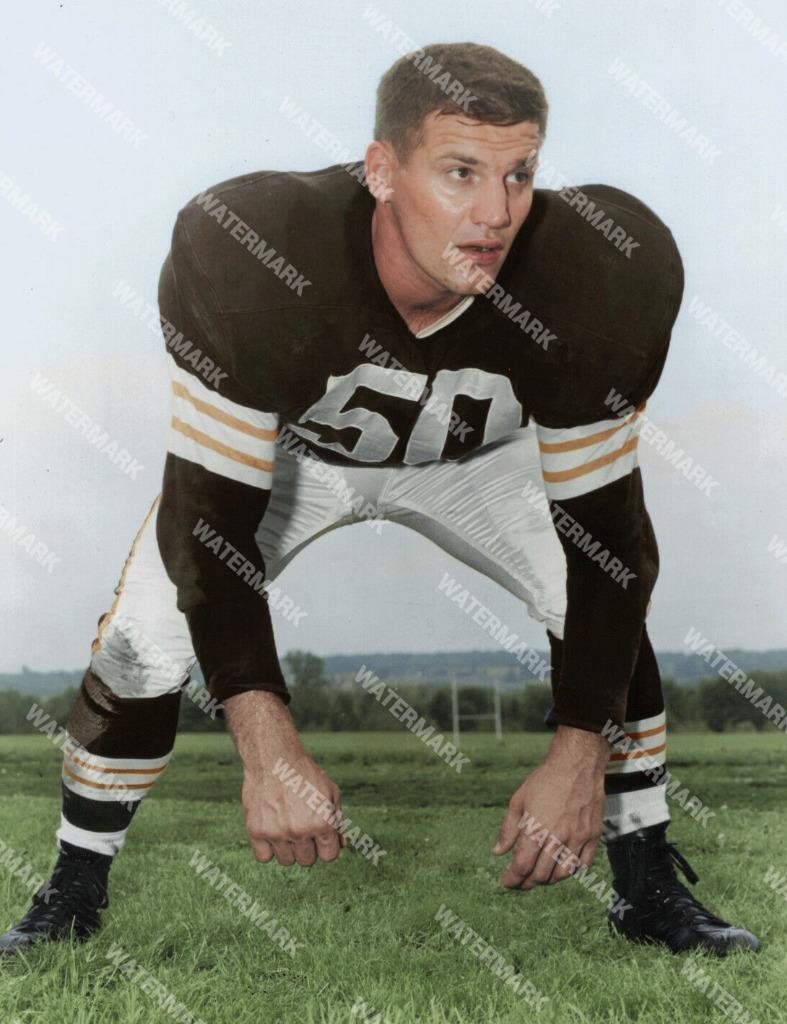 HF990 Vince Costello - Cleveland Browns 8x10 16x20 Colorized Photo