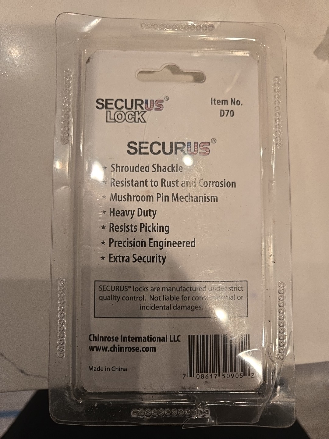 New SECURUS Stainless Steel Disc Lock Superior Quality Secure Storage Unit