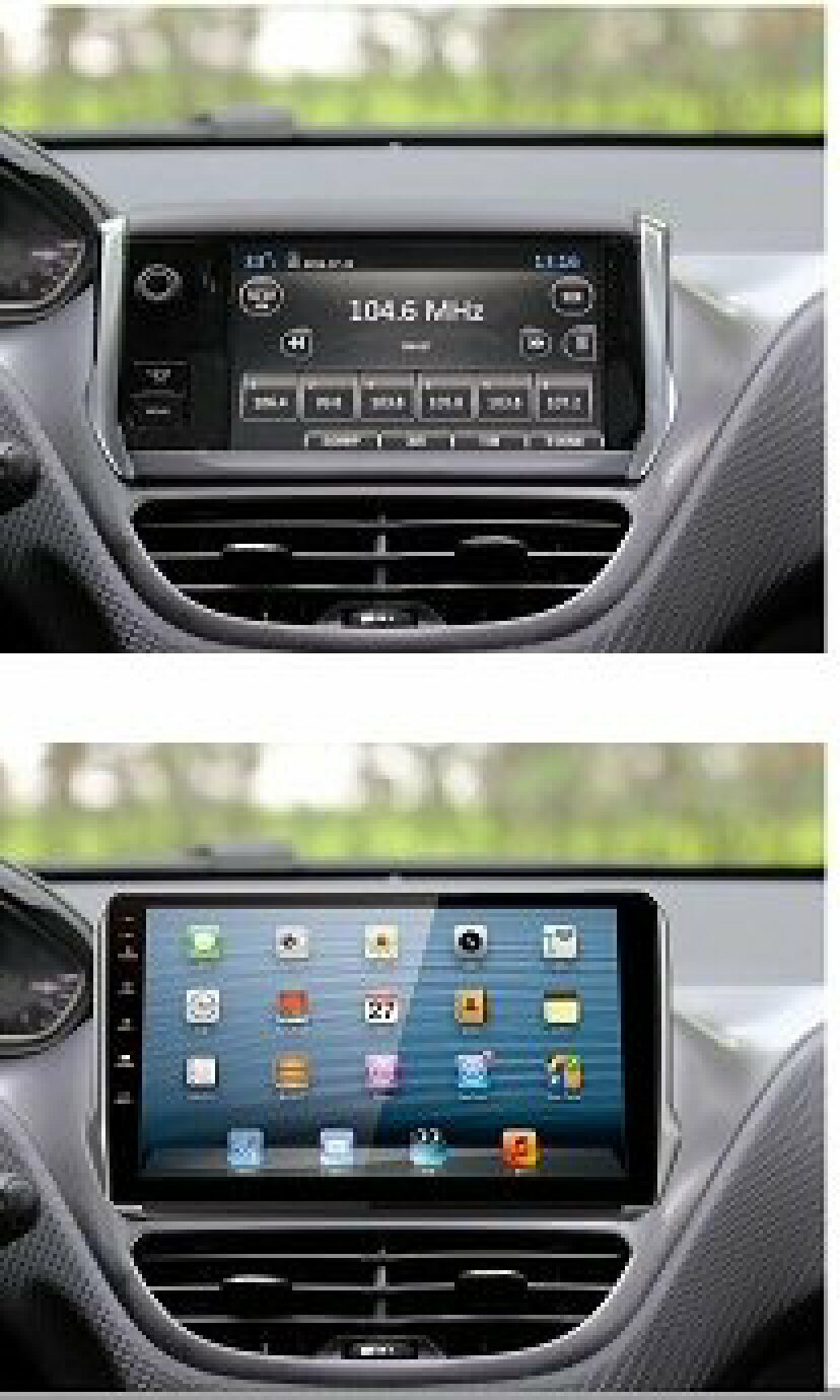 PEUGEOT 200 2013-19 GPS BLUETOOTH HEAD UNIT APPLE CARPLAY ANDROID AUTO +CAMERA