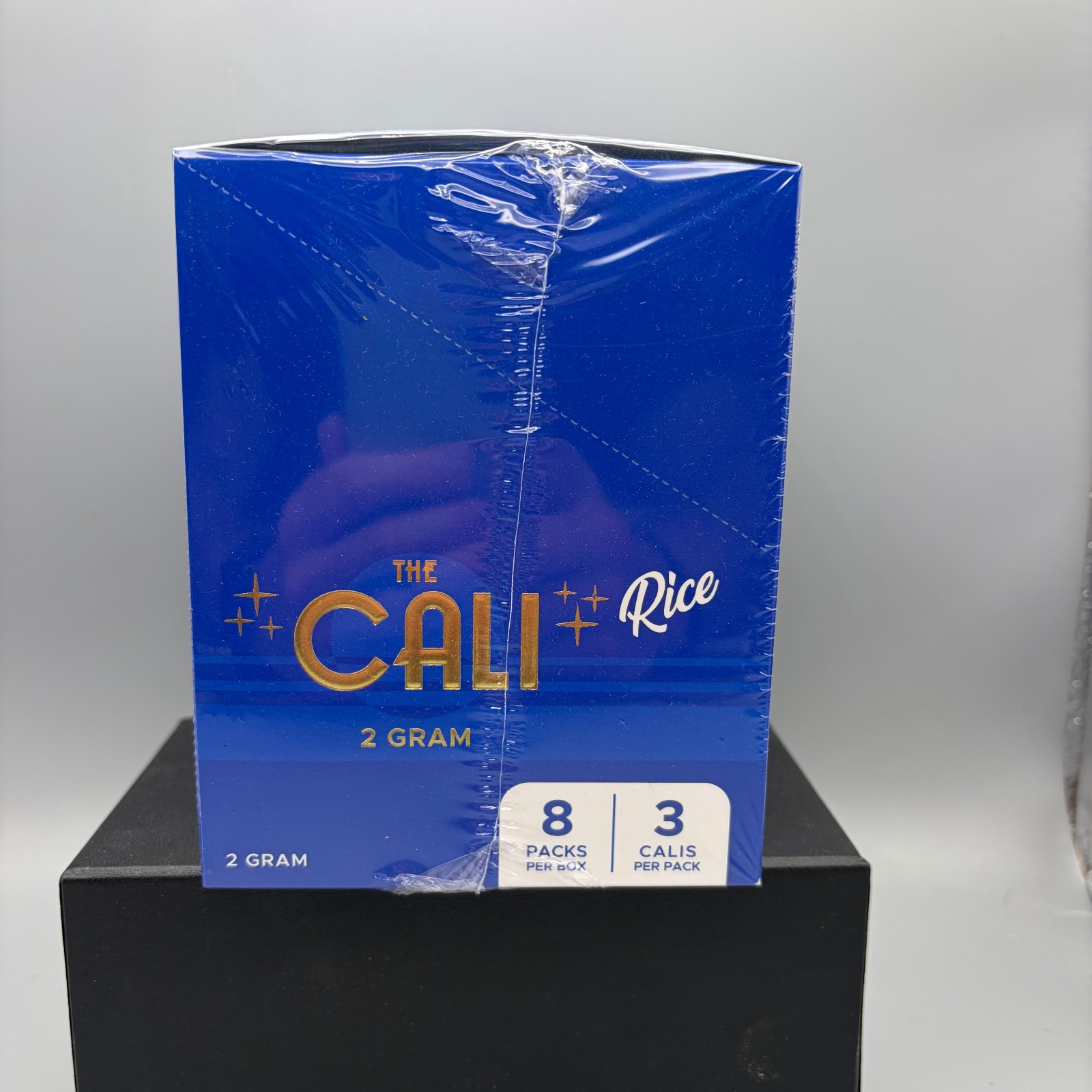 Vibes Rolling Papers Rice Blue 2g CALI Cones 8ct Pks 3ct/Pack w/ Free Shipping
