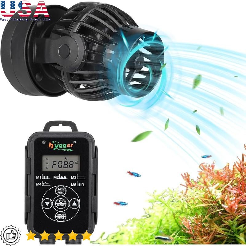 Aquarium Wave Maker W/ Intelligent Controller Adjustable Water Flow 1500GPH New