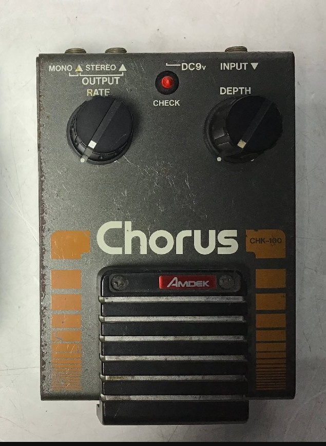 AMDEK CHK-100 Chorus Guitar Effects Vintage Pedal Made in Japan
