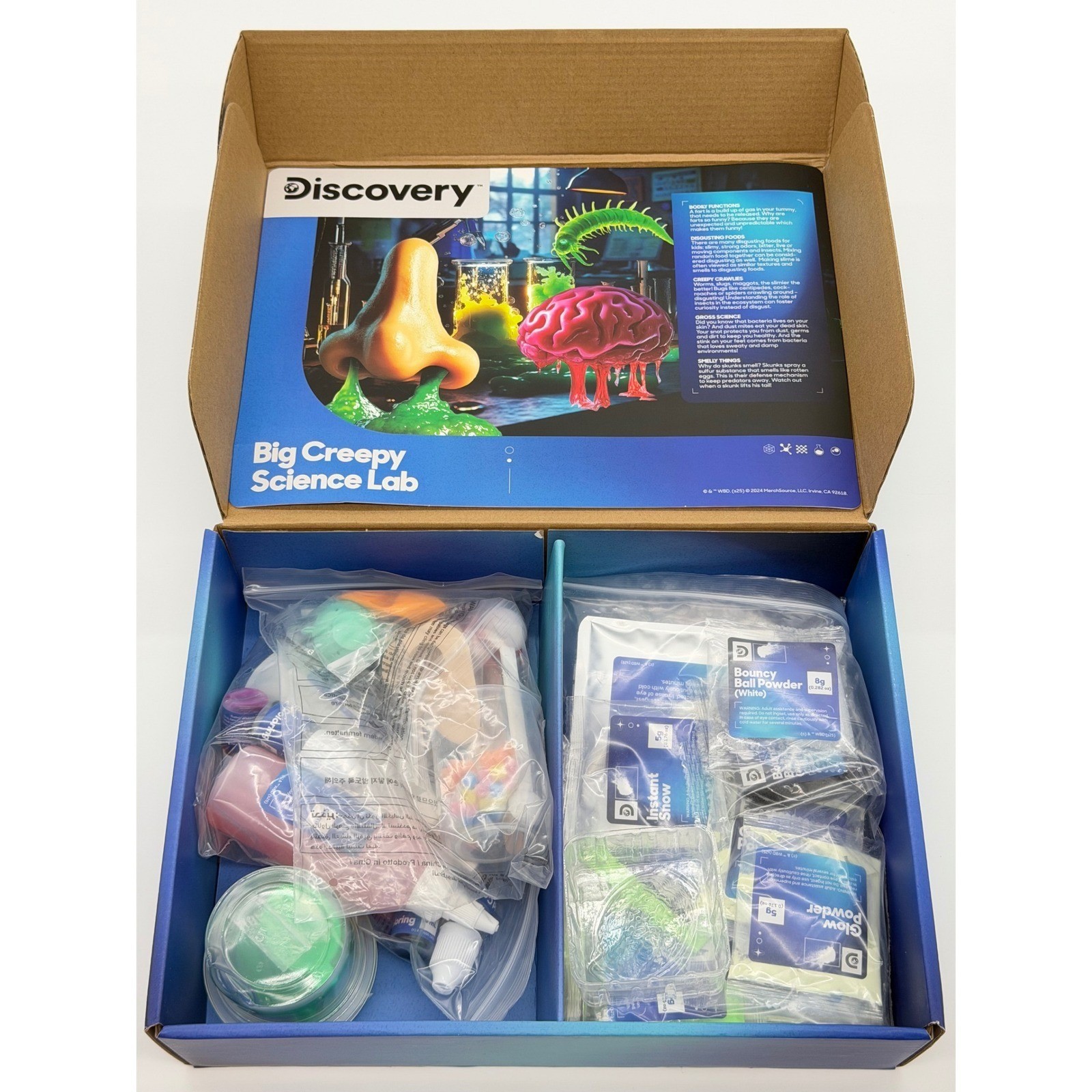 Discovery Big Creepy Science Lab STEM Kit Chemistry Physics 65 Gross Experiments