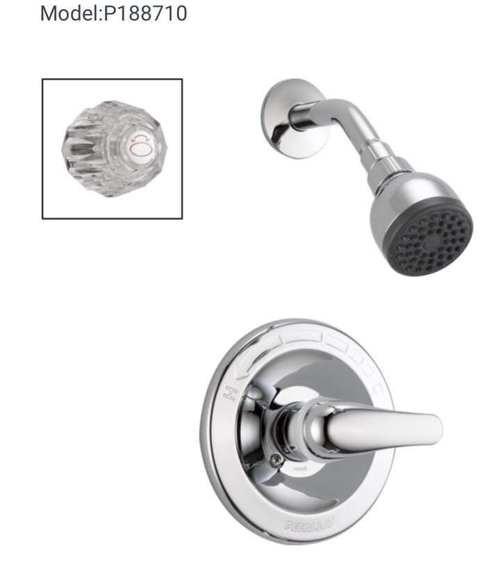Peerless Chrome Shower Faucet,No P188710