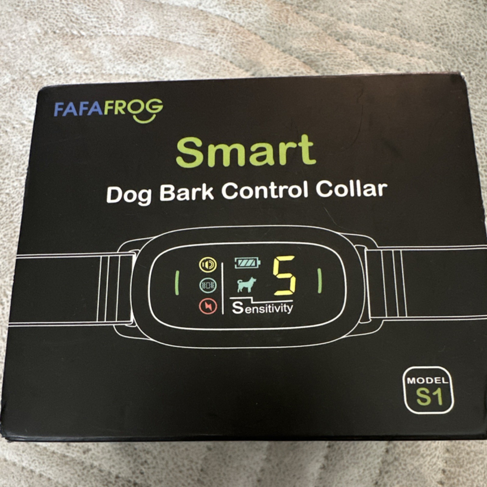 FAFAFROG S1 Smart Dog Bark Control Collar Rechargeable Vibration