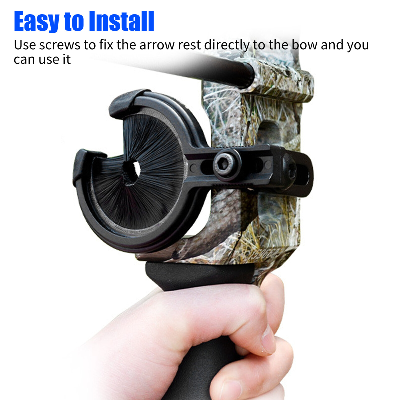 Arrow Rest Archery Brush for Compound Recurve Bows Hunting Left and Right Hands