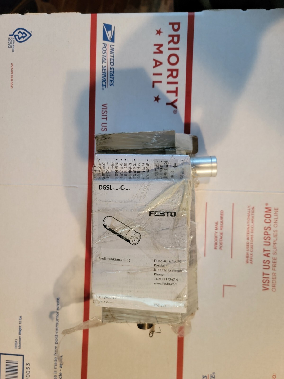 FESTO DGSL-20-30-C-EA BRAND NEW WITH (6X ZBH-9)  FREE EXPEXDITED SHIPPING