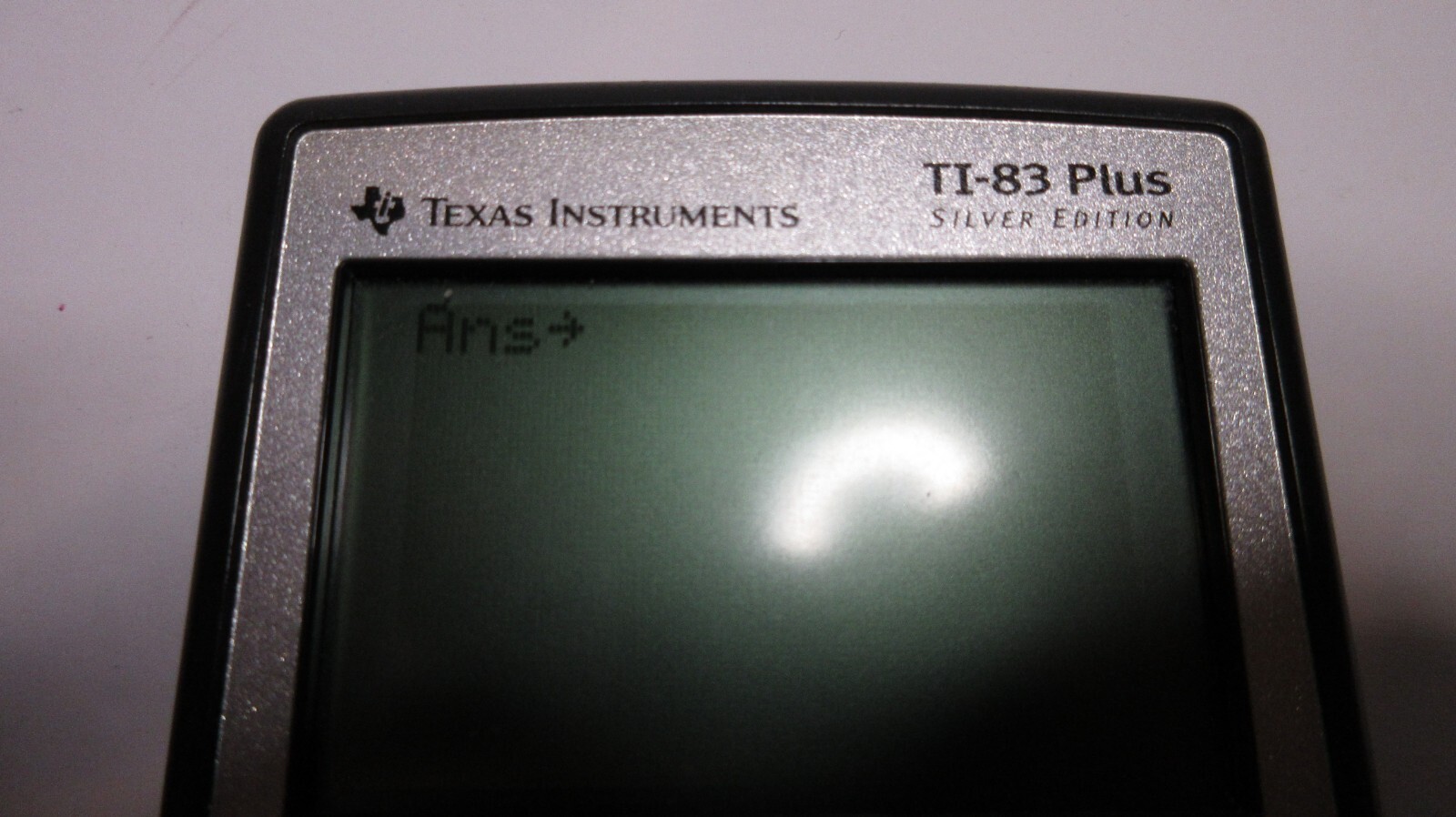 Texas Instruments TI-83 Plus Silver Edition Graphing Calculator & Cover UNTESTED