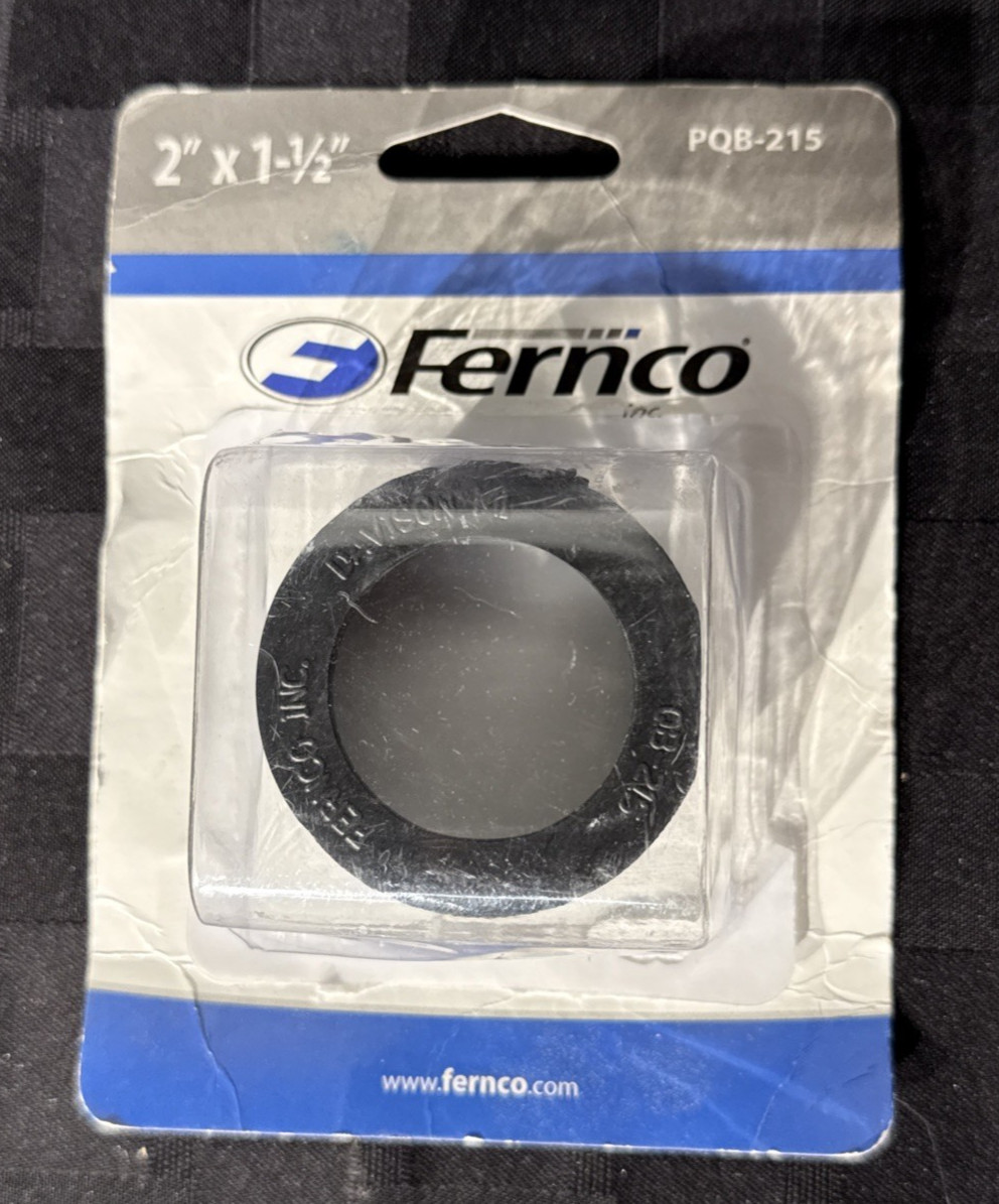 Fernco PQB-215 2" x 1-1/2" Schedule 40 PVC DWV Compression Bushing New
