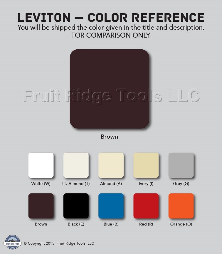 Leviton Brown Color Conversion Kit for Coordinating Rocker Switch VPKIT-CSB