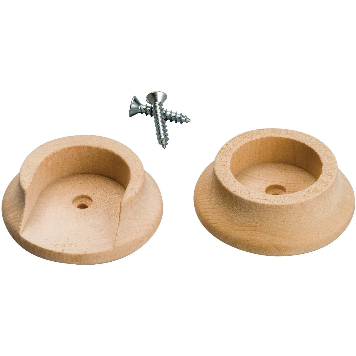 Waddell 1-3/8 In. Wood Closet Rod Socket, Natural (2-Pack) 410DI Waddell 410DI
