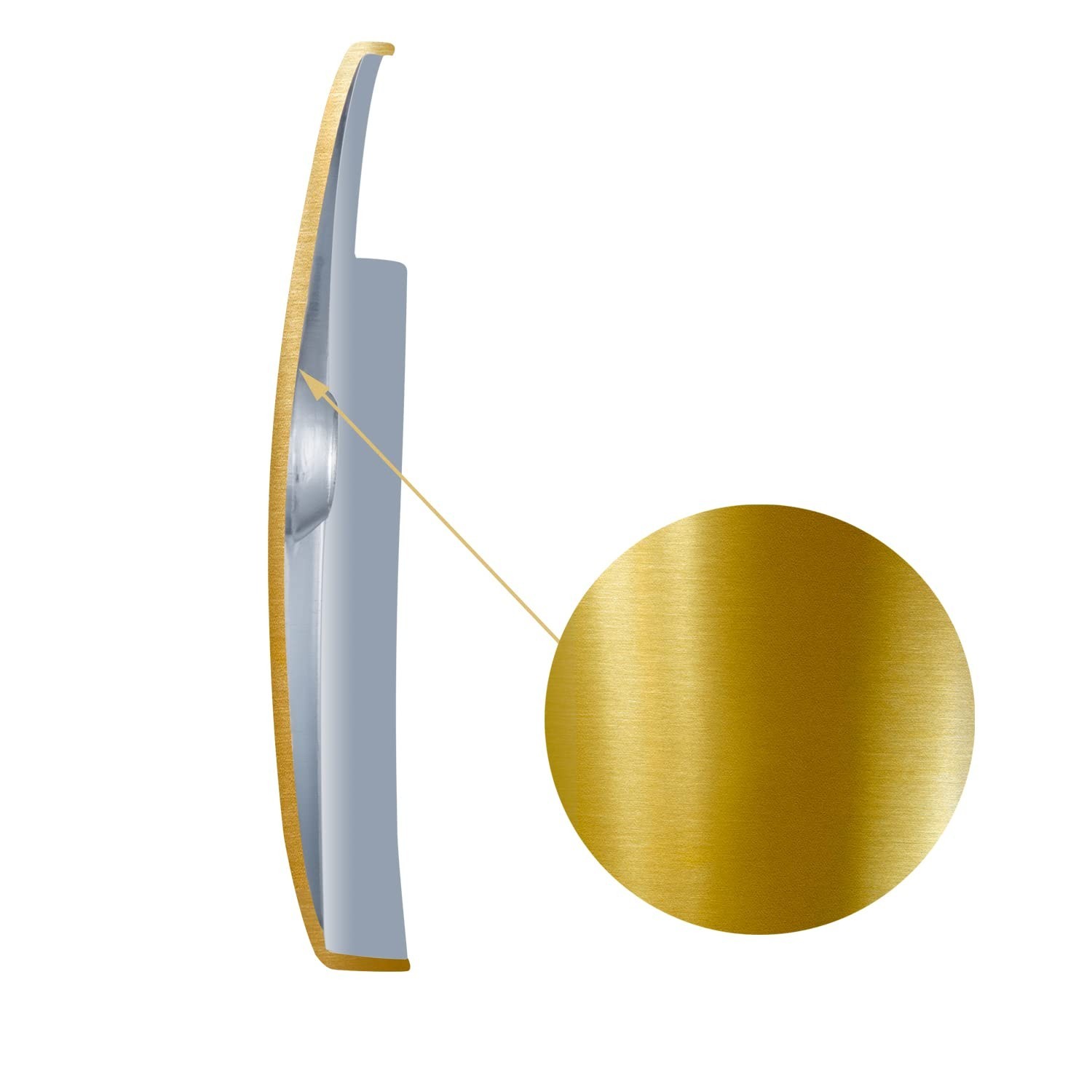 Universal Tub Overflow Faceplate, Polished Chrome, Solid Brass Construction (...
