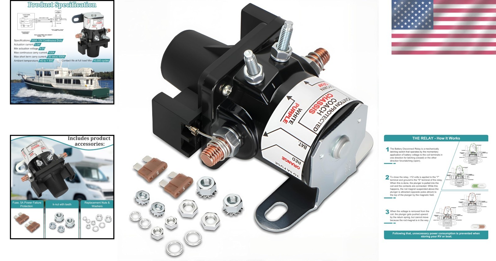 Intellitec RV Battery Disconnect Solenoid