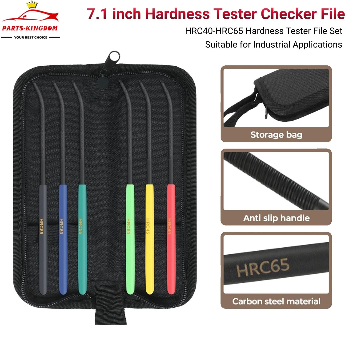 Hardness Tester Checker File for Soft Metal Forge Steel Knife Mark Blacksmithing
