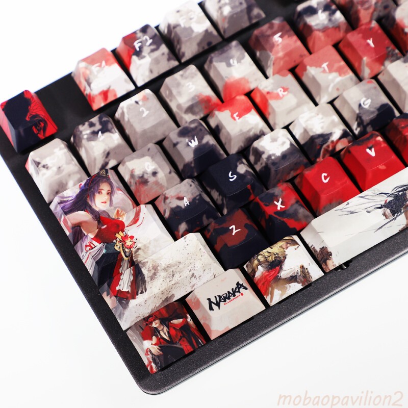 Stock Games Naraka: Bladepoint 108 Keys PBT Keycap Set f/Mechanical Keyboard