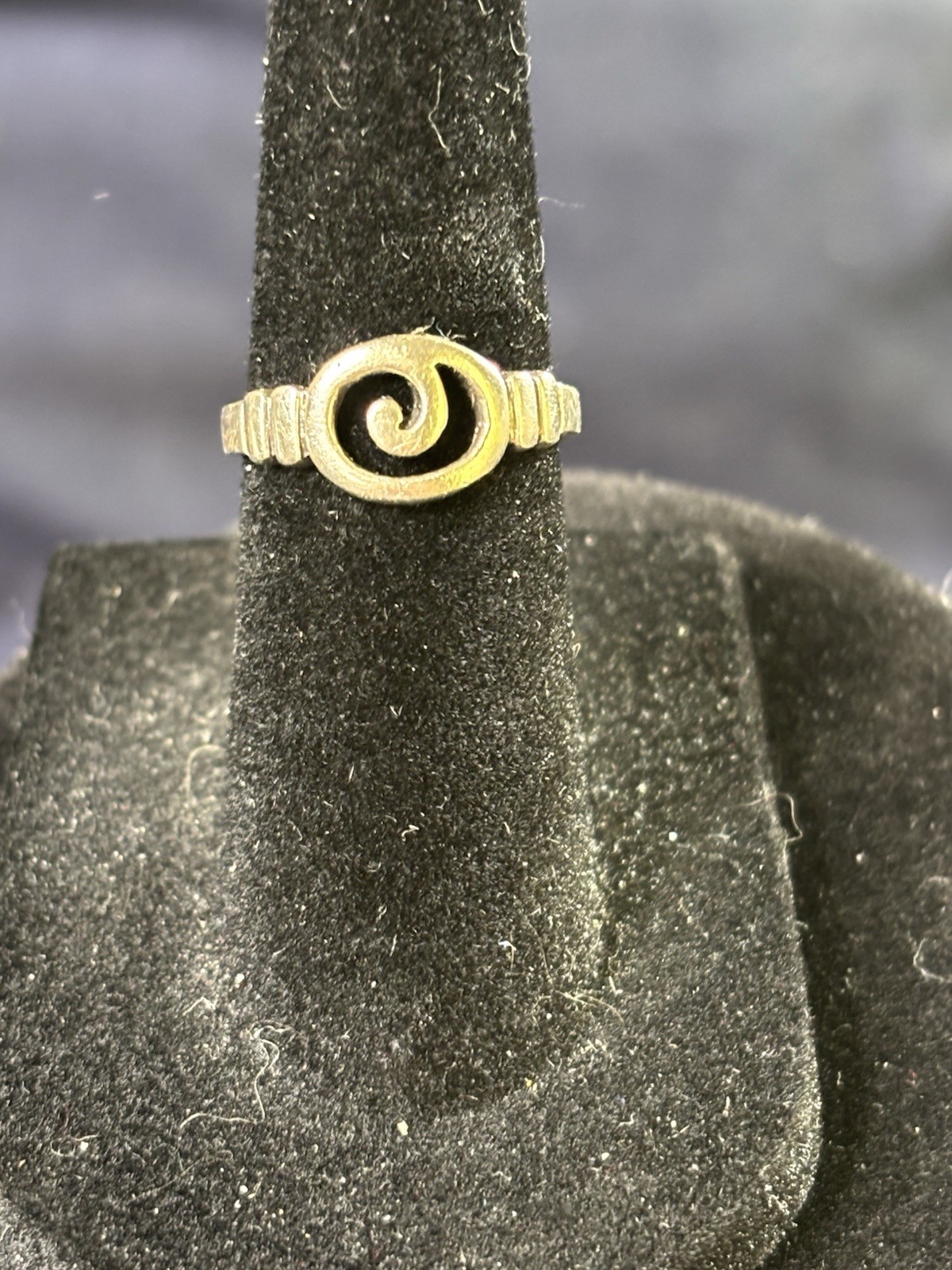 925 Sterling Silver Adjustable Toe Ring With Open Wave Design And Maker Mark