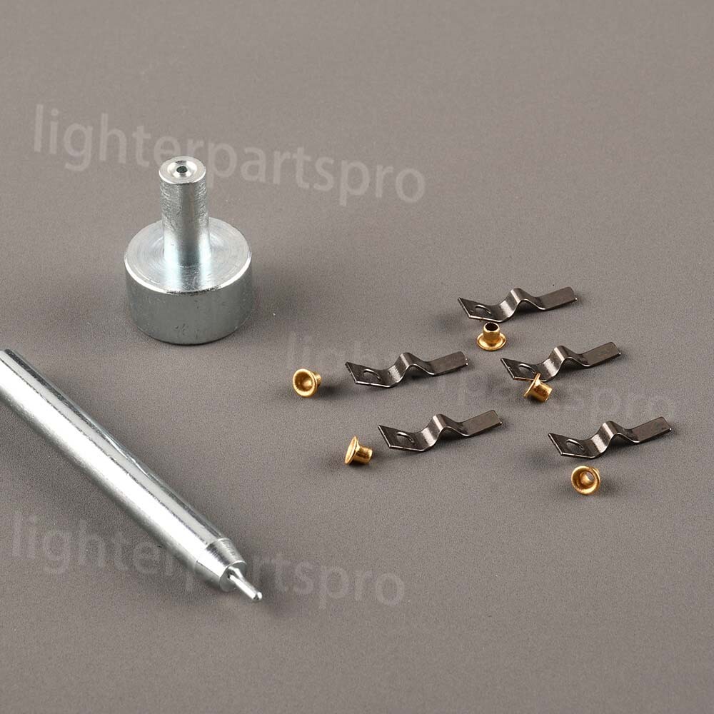 5Pcs/set hump-back eyelet + install repair tools For Vintage Zippo lighter