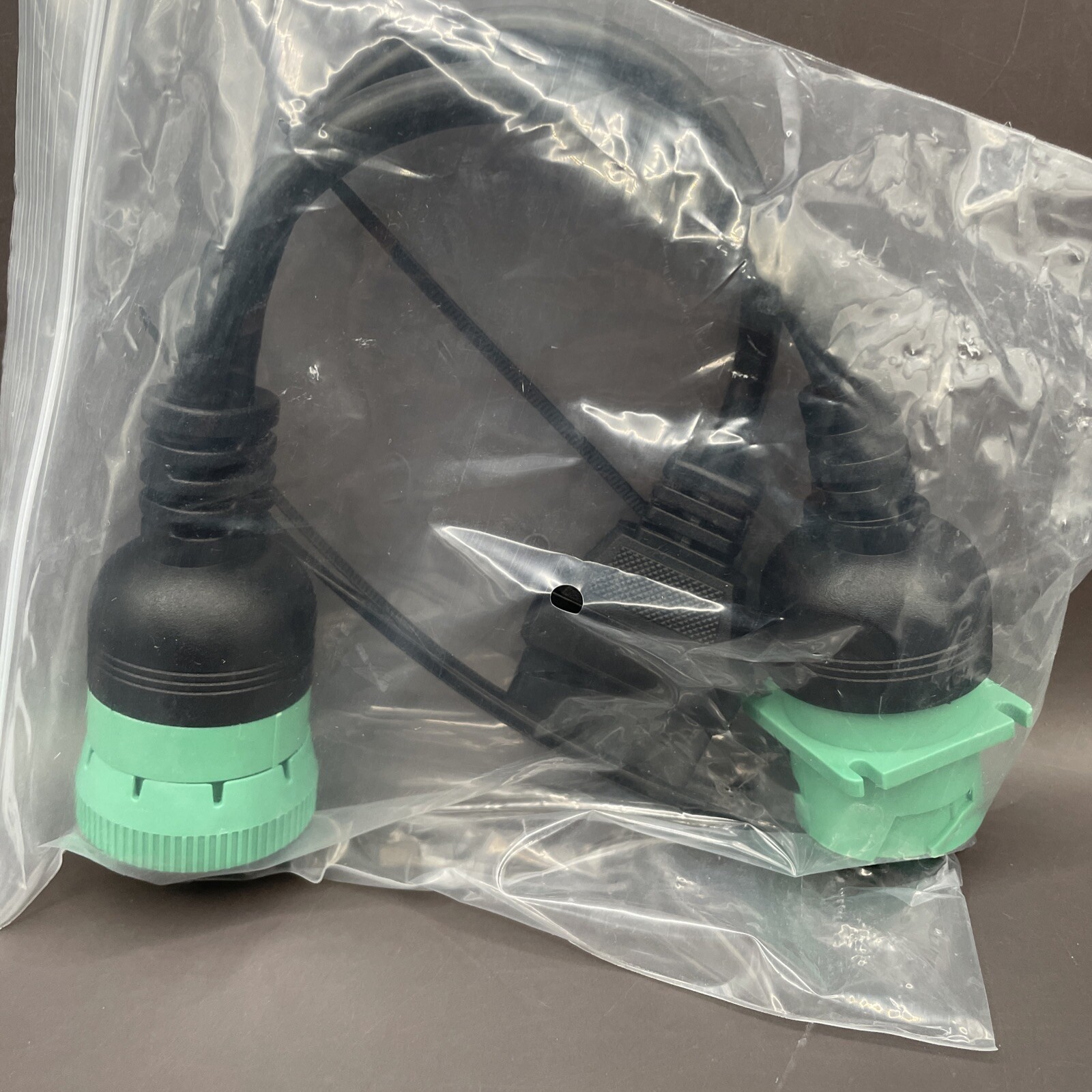 J1939 9 Pin Male and Female to OBD2 16 Pin Female Interface Truck Y-Cable | NEW