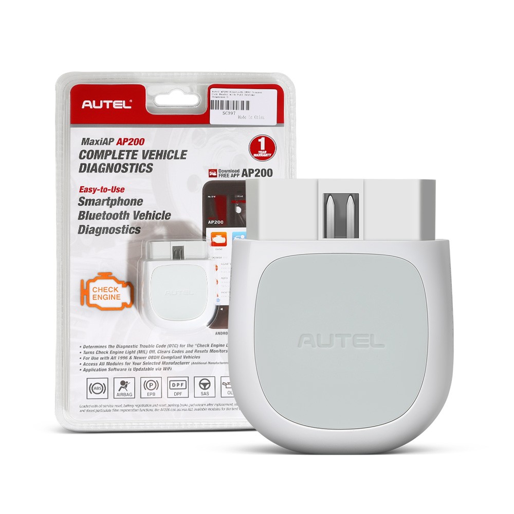Autel MaxiAP AP200 Bluetooth OBD2 Scanner Code Full System Diagnostic TPMS IMMO