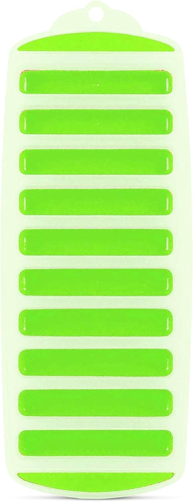 Meadow Lane Ice Stick/Cube Tray, Green 1-Tray (1-Pack, Green), Narrow and Lon...