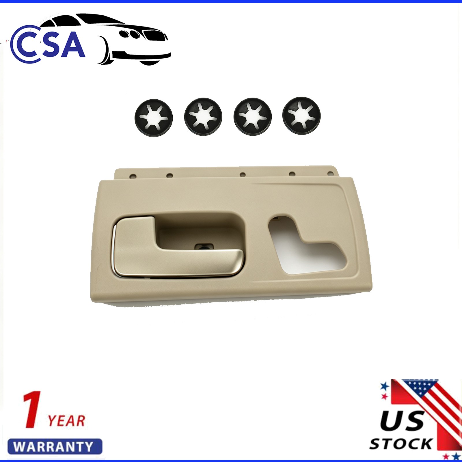 Door Handle For 2003-2011 Lincoln Town Car With Beige Housing Front Left Inner