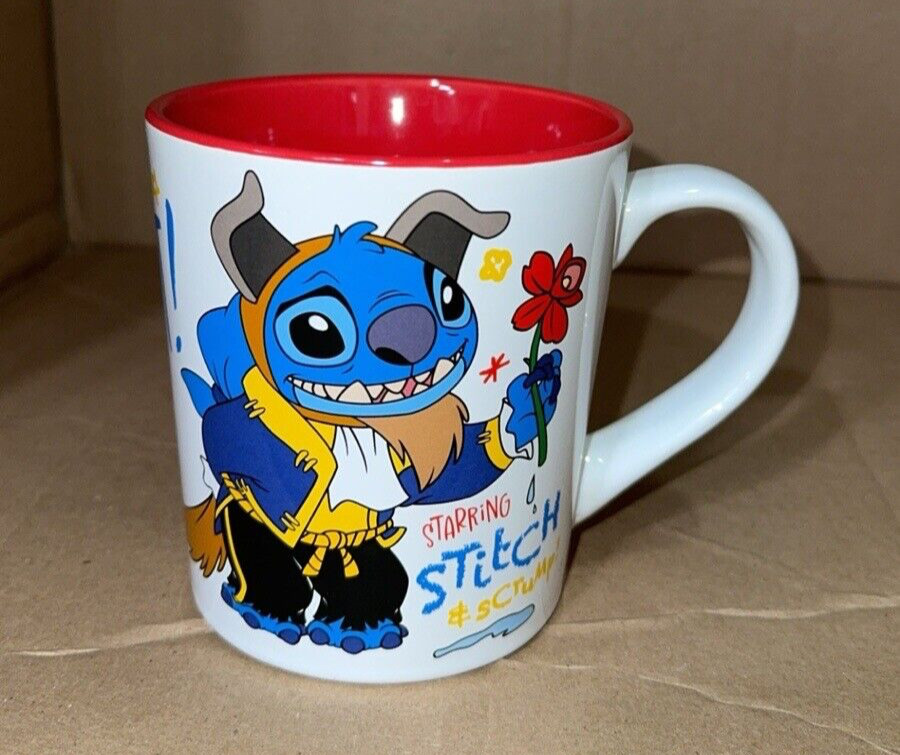 Disney Beauty And The Beast Stitch Mug NEW