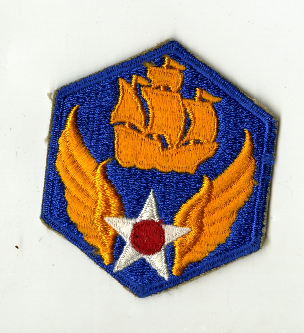 6th Air Force White Back Patch WWII Vintage Caribbean Antisubmarine Atlantic