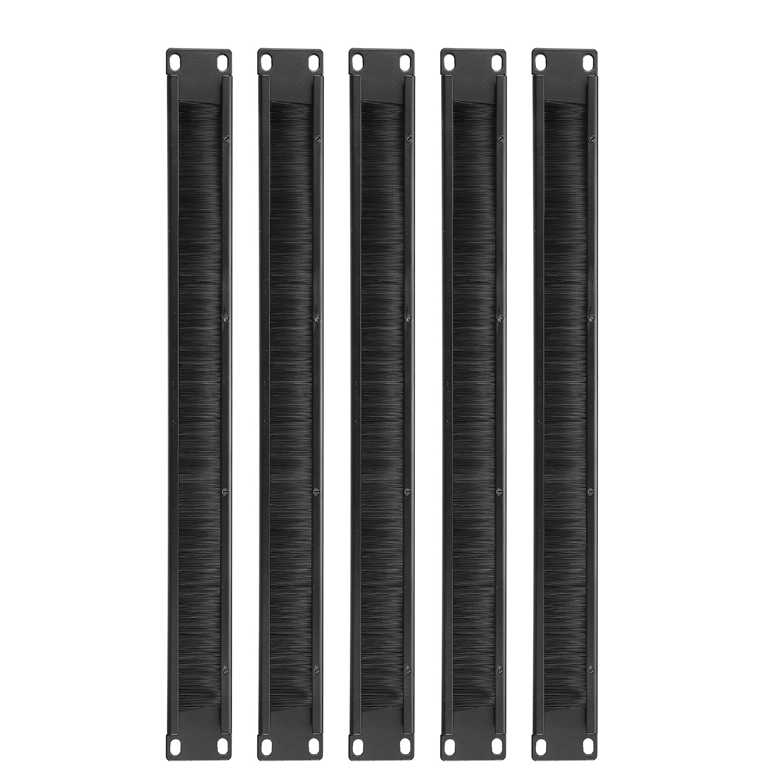 5 x 1U Brush Cable Management 1U Brush Panels Wire Manager Rack Mount 485mm/19"