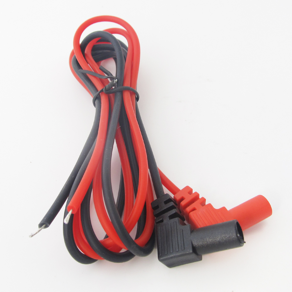 10 sets Injection Insulation 90°Banana Plug Silicone Test Cable for Multimeter